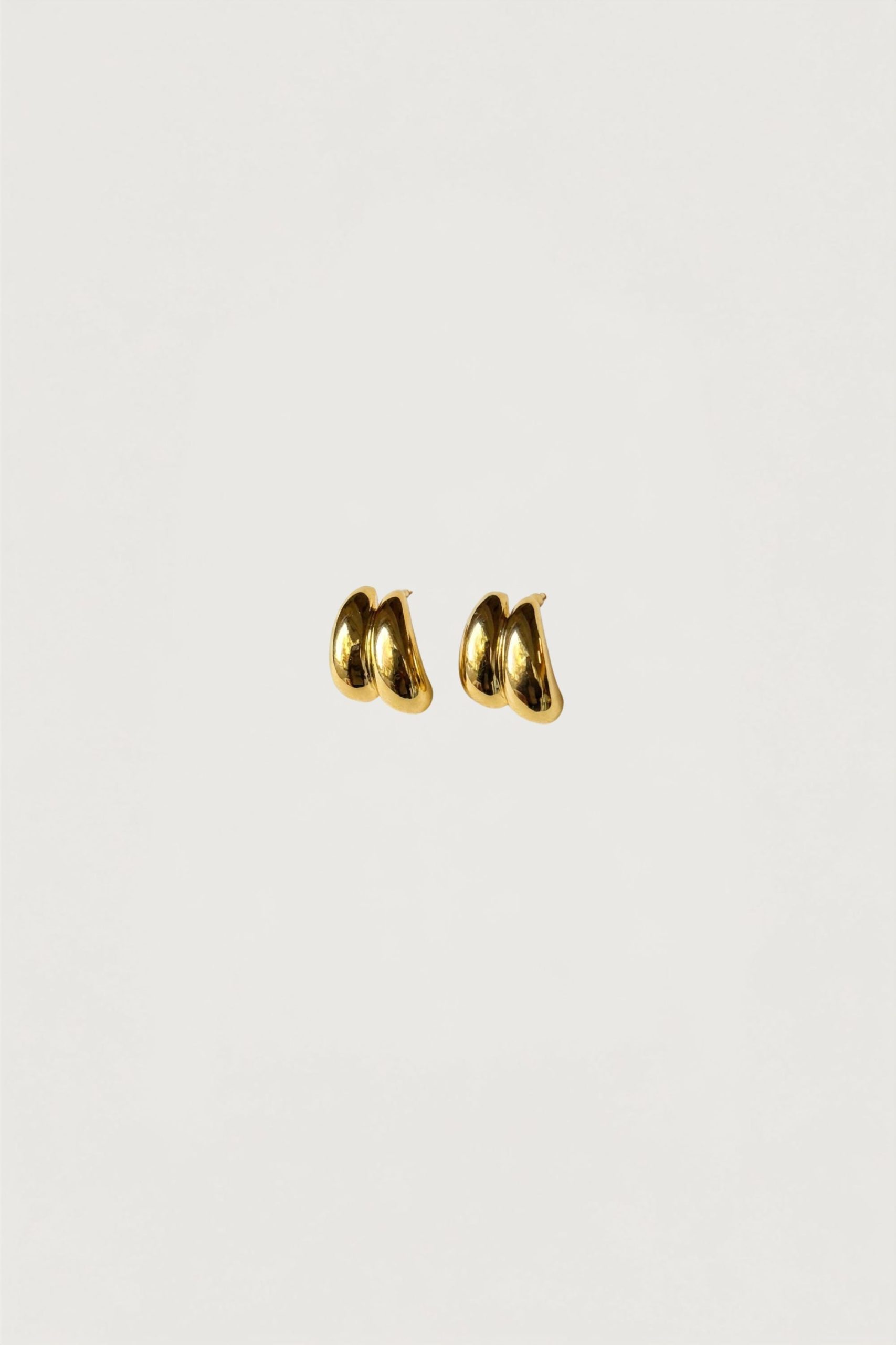 CURVED DOME EARRINGS
